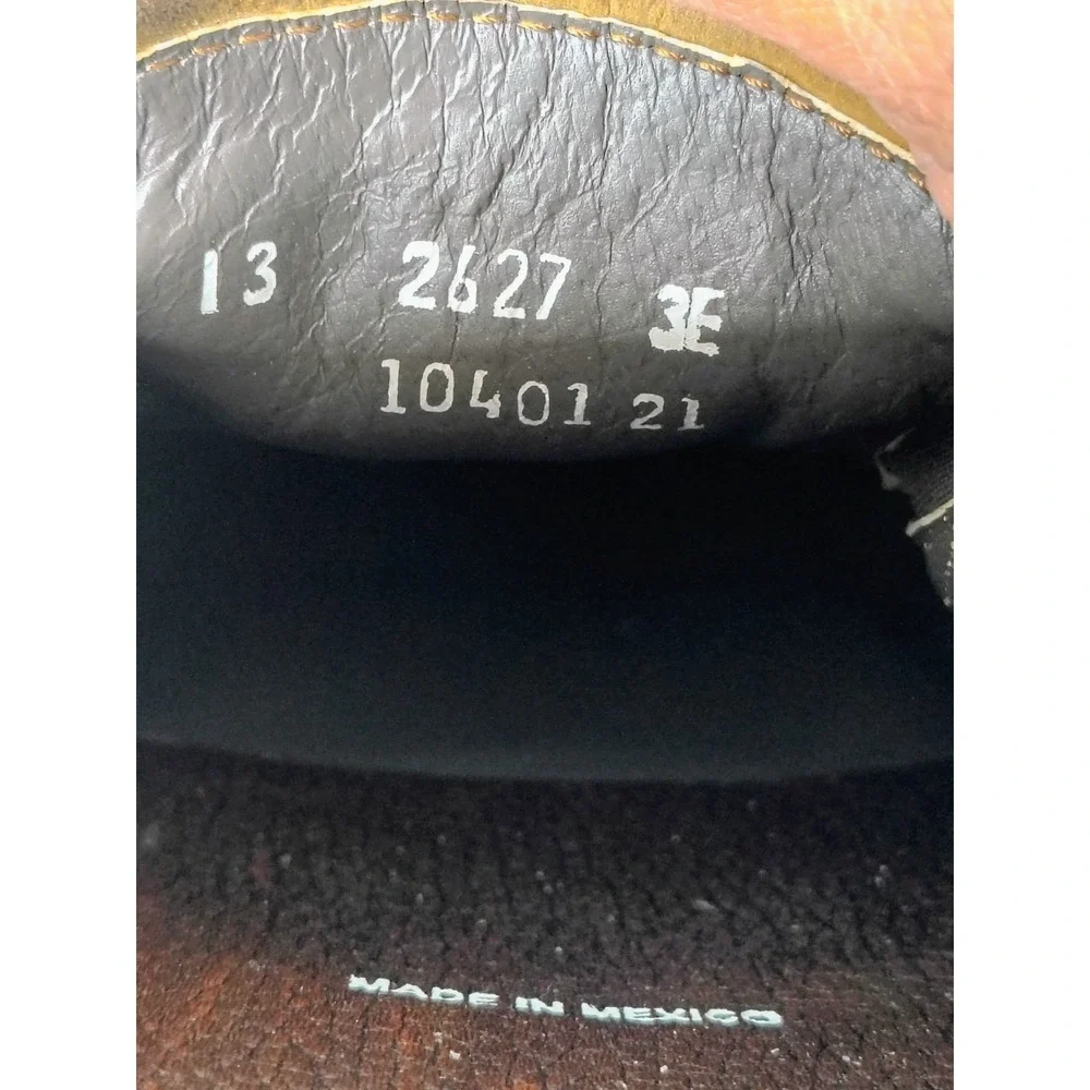 Hitchcock Boat Moccasin Mens Size 13 3E Brown Leather Slip On
